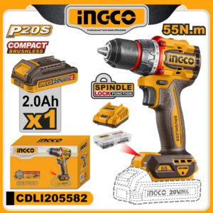 INGCO 20v Compact Brushless Cordless Drill 55N.m — buy online Australia