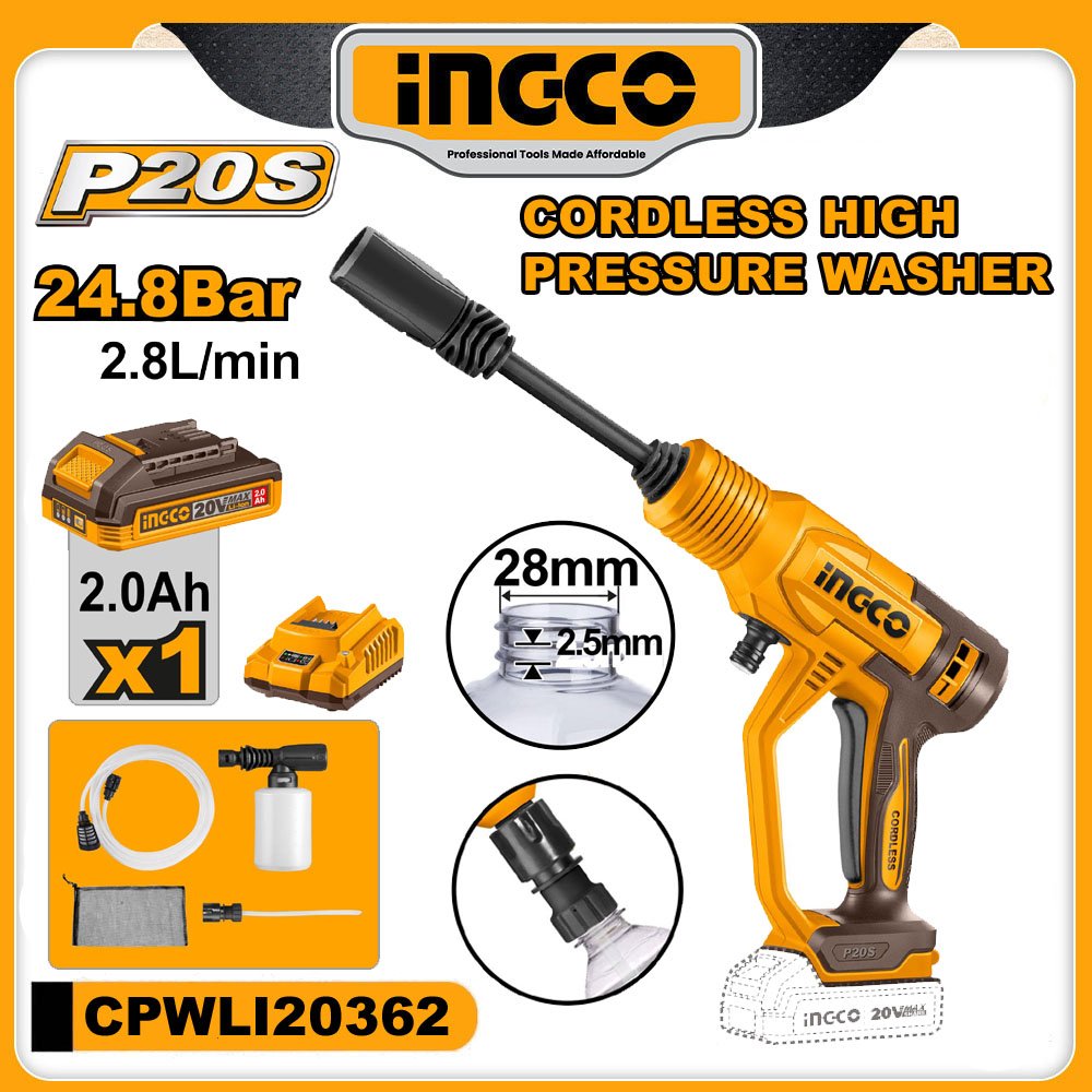 INGCO 20v Cordless Car Washer (Economy) — buy online Australia