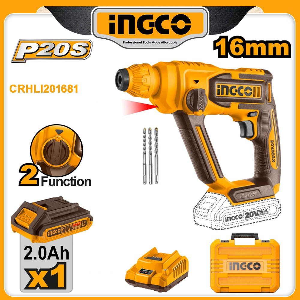 INGCO 20v Cordless Rotary Hammer Drill — buy online Australia