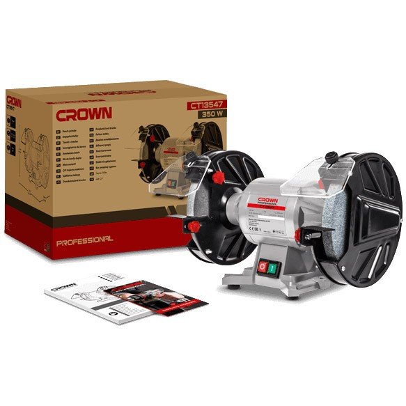 Crown 350w Bench Grinder (8″) — view 2