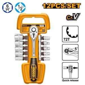 INGCO 12pcs 1/2″ Socket Set — buy online Australia
