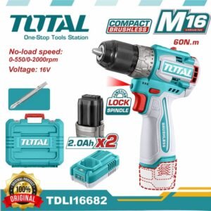 TOTAL 16v Compact Brushless Cordless Drill 60N.m — buy online Australia
