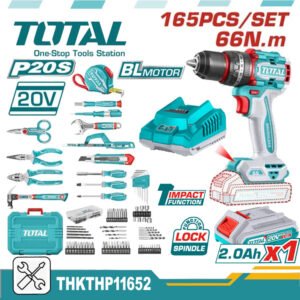 Total 165 Pcs Cordless Tools Set 66N.m — buy online Australia