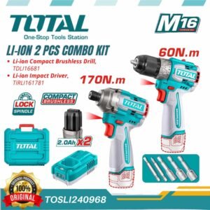 TOTAL 16v Cordless Brushless Drill & Impact Driver Combo — buy online Australia