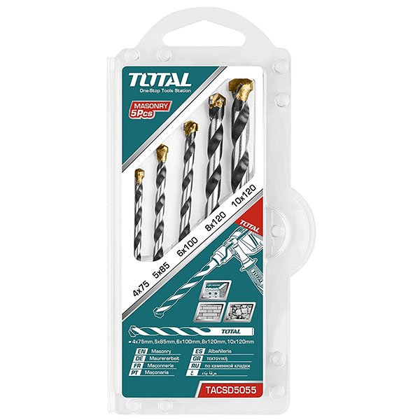 TOTAL 5pcs Masonry Drill Bits Set — buy online Australia