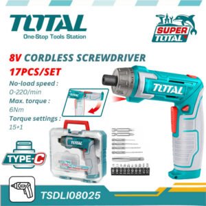 TOTAL 8V Cordless screwdriver 1.5Ah — buy online Australia