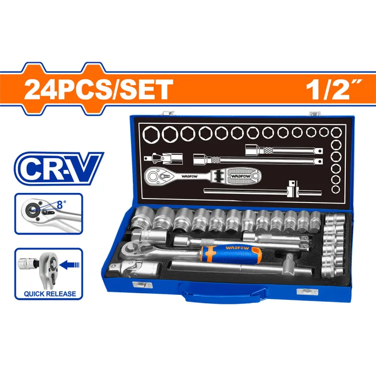 WadFow 24pcs 1/2″ socket wrenches — view 2