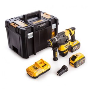 DeWalt DCH334X2 54V Flexvolt SDS+ Hammer Drill Kit (2 x 9.0Ah Batteries, Charger & Case) — buy online Australia