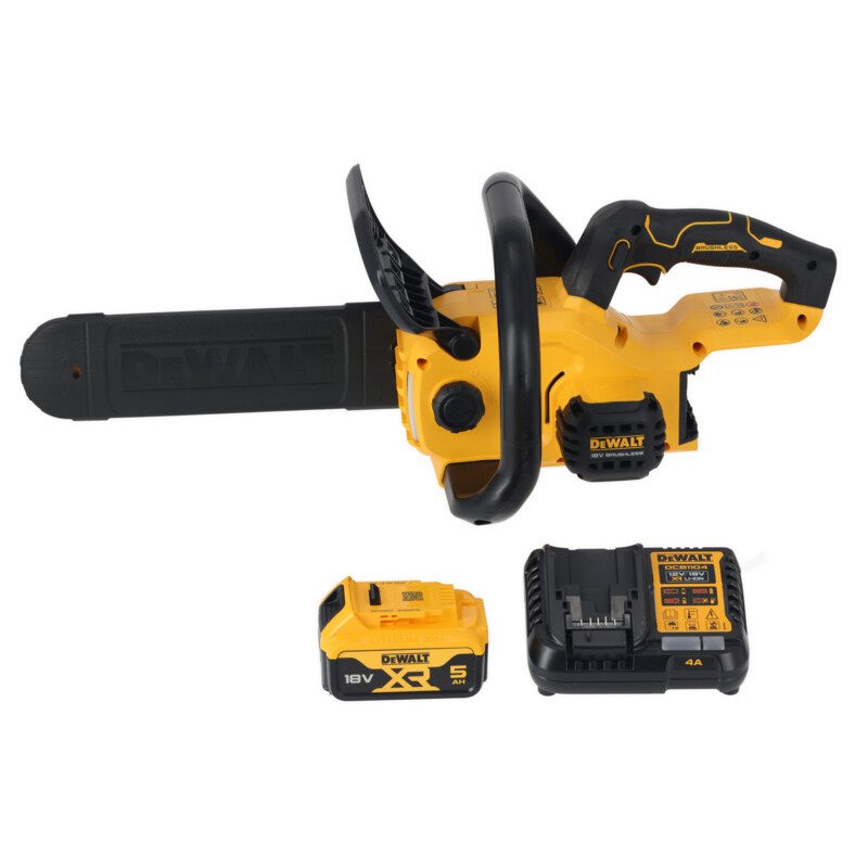 Dewalt DCMCS565P1 18v XR 30cm Brushless Compact Chainsaw Kit – 5.0ah Battery — buy online Australia