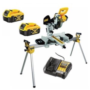 Dewalt DCS365M2 18V XR Cordless XPS 184mm Mitre Saw Kit with DE7023 Leg Stand (2 x 4.0Ah Batteries & Charger) — buy online Australia