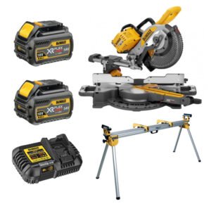 DeWalt DCS727T2 54V XR Flexvolt 250mm Double Bevel Slide Mitre Saw Kit With DE7023 Stand – 2 x 6ah Batteries — buy online Australia