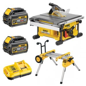 DeWalt DCS7485T2 54V XR Flexvolt Cordless Table Saw Kit -2 x 6.0Ah Li-Ion Batteries & Charger & DE7400 Saw Stand — buy online Australia