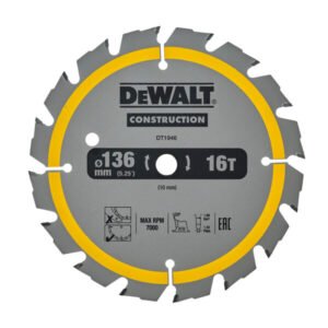 Dewalt DT1946 Construction Circular Saw Blade 136mm x 10mm x 16T — buy online Australia