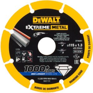Dewalt DT40251 Extreme Diamond Disc 115mm x 22.23mm x 1.3mm — buy online Australia