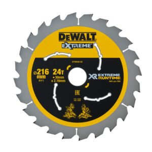 Dewalt DT99568 216mm Extreme Runtime Circular Saw Blade (216mm x 30mm x 24T) — buy online Australia