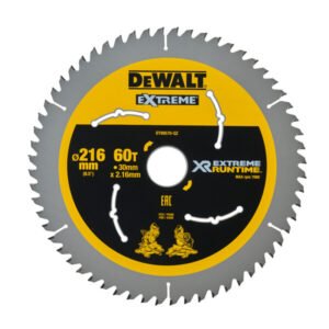 Dewalt DT99570 216mm Extreme Runtime Circular Saw Blade (216mm x 30mm x 60T) — buy online Australia