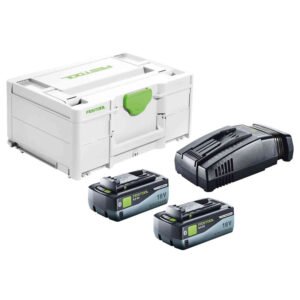 Festool 577329 Energy Set SYS 18v 2×8,0/SCA16 – 8ah Batteries and Charger in Systainer — buy online Australia