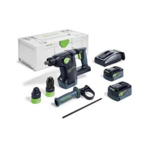 Festool 577449 18v Rotary Hammer Drill KHC 18 5,0 EBI-Plus Kit – 2 x 5.0ah Batteries — buy online Australia
