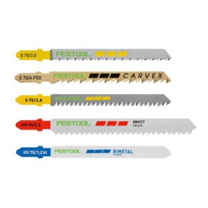 Festool 578071 Jigsaw Blade Set STS-Sort/21 W/P/M (Wood/Metal/Plastic) 21pc — buy online Australia