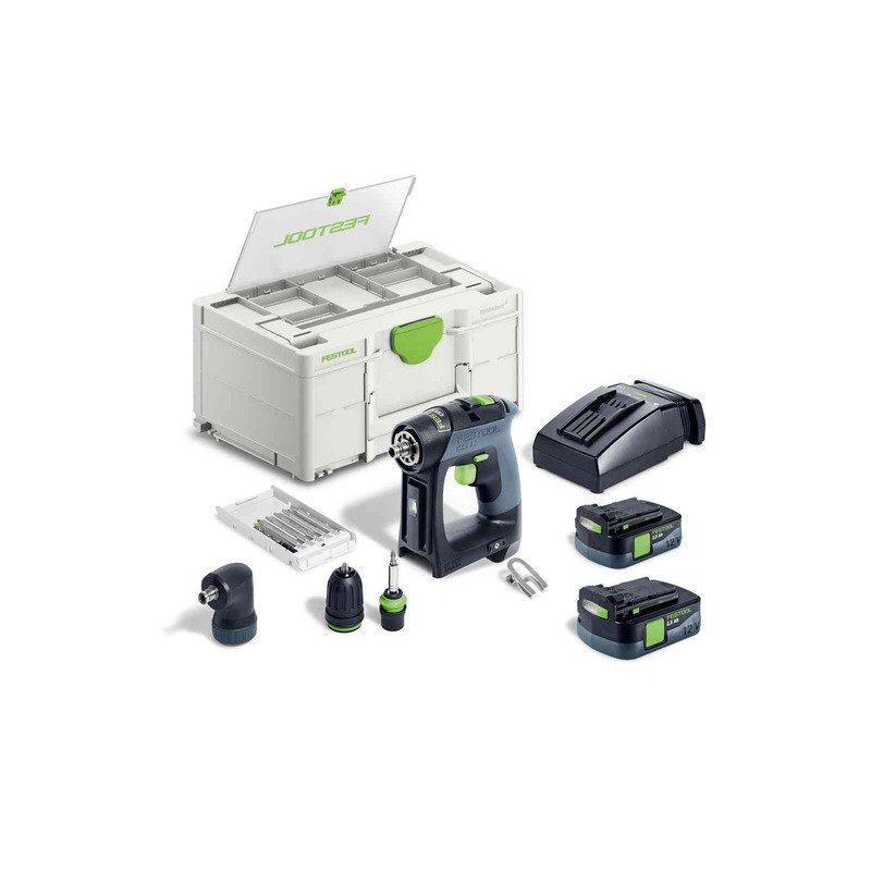 Festool 586867 12v Cordless Drill Kit CXS 12 2,5-Set — buy online Australia