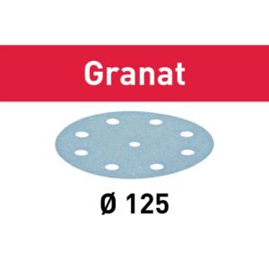 Festool Abrasive Sheet Granat STF D125/8 – Pack of 100 – Select Grit — buy online Australia