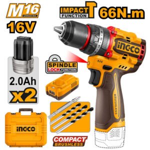 INGCO 16v Compact Brushless Cordless Drill 66N.m — buy online Australia