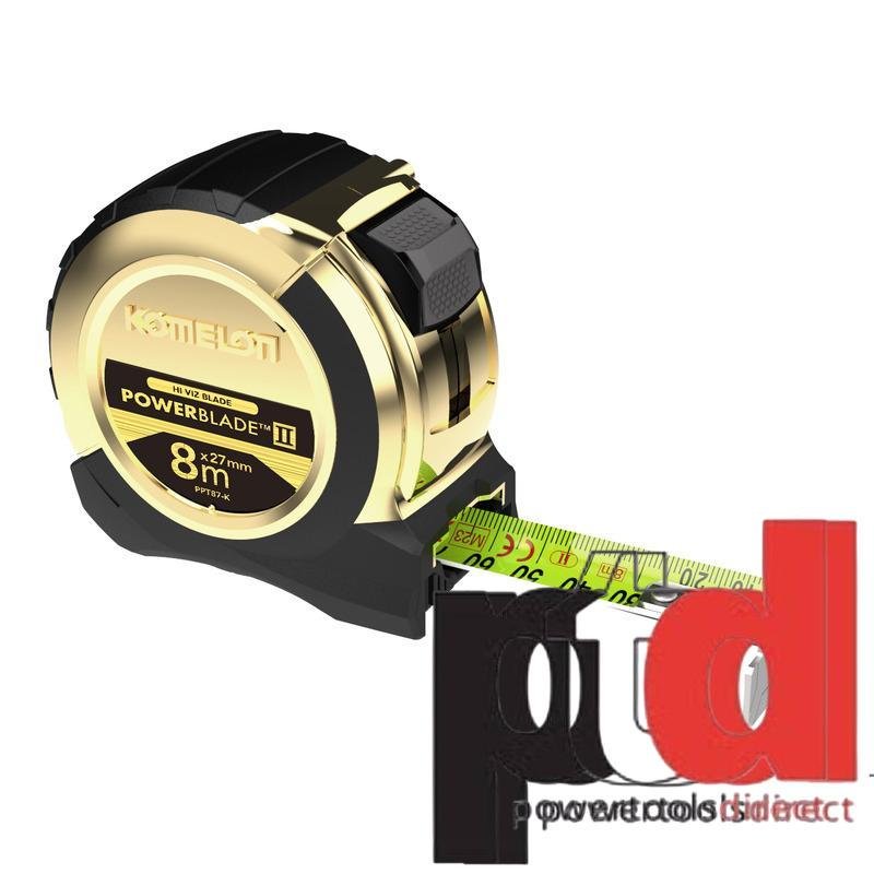 Komelon 8m/26ft Limited Edition Gold Powerblade II Tape Measure — buy online Australia