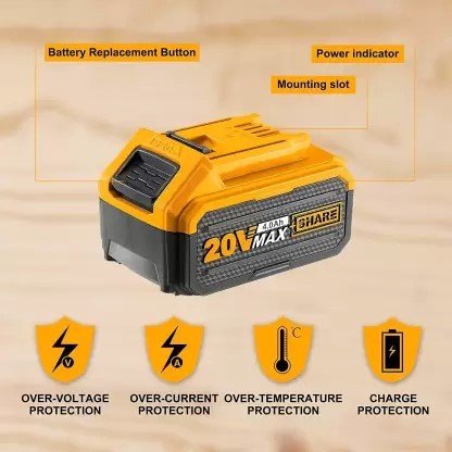Ingco 20V Lithium-Ion 4.0Ah Battery — view 2