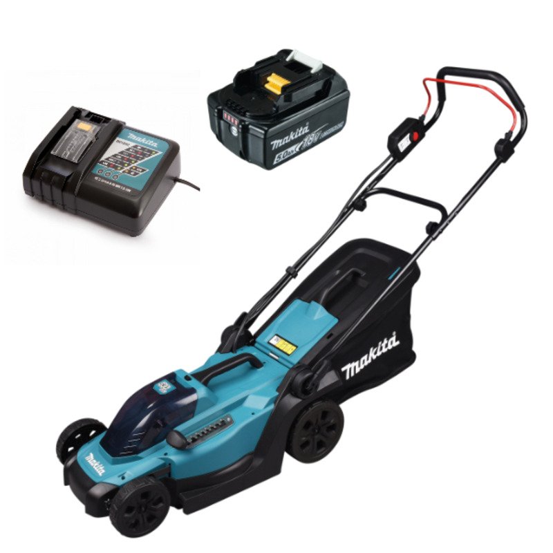 Makita DLM330RT 18v LXT 330mm Lawnmower Kit – Includes 5ah Battery and Charger — buy online Australia