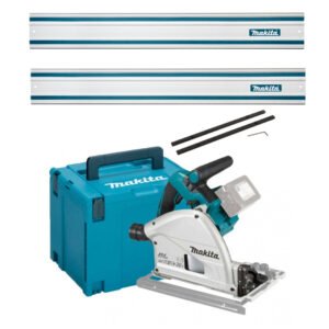 Makita DSP600ZJ Twin 18v Brushless Plunge Saw Naked with 2 Rails and Connector Set — buy online Australia