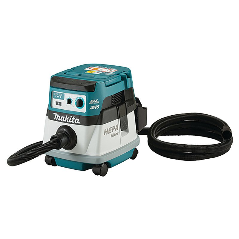 Makita DVC867LZX4 Twin 18v Brushless 8L Dry Only L Class Dust Extractor with AWS Naked — buy online Australia