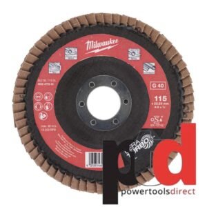 Milwaukee 115mm Flap Discs Cera Turbo XL (Select Grit) — buy online Australia