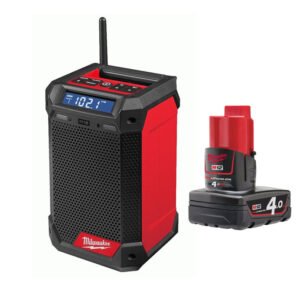 Milwaukee 12V DAB Radio Bundle – Milwaukee M12RCDAB+-0 12V Radio Charger & M12B4 Battery — buy online Australia