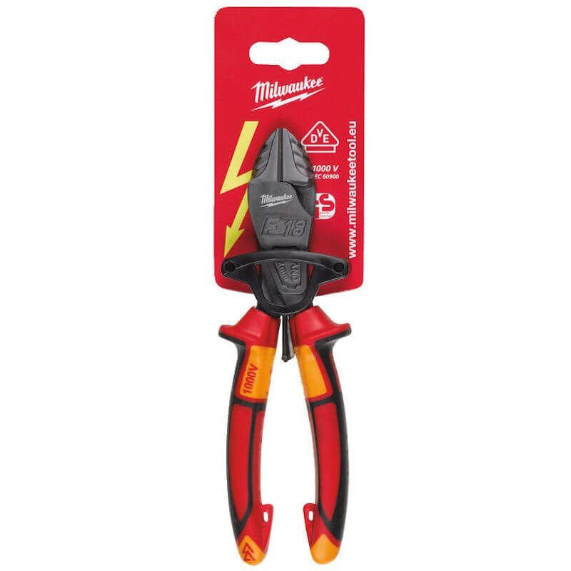 Milwaukee 180mm VDE Heavy Duty Diagonal Cutter — buy online Australia