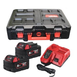 Milwaukee 18v Energy Kit In Packout Case – 2x5ah Batteries, Charger and Case — buy online Australia