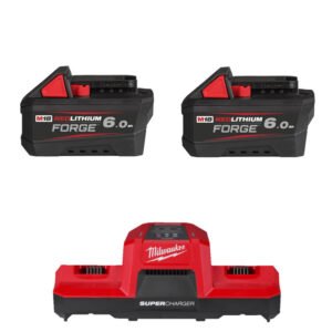 Milwaukee 18v Forge 6ah Battery and Dual Bay Super Charger Bundle – 2 x M18FB6 & M18DBSC — buy online Australia