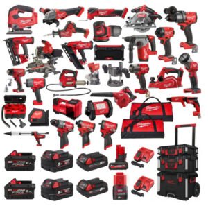 Milwaukee 30 Piece Power Tool Kit – 8 Batteries — buy online Australia