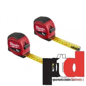 Milwaukee 48227706 5m Slimline Tape Measure – Metric Only (5m x 25mm) TWIN PACK — buy online Australia