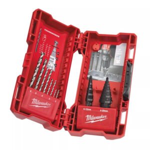 Milwaukee 48899350 10 Piece HSS-G Step and Drill Bit Combo Set — buy online Australia
