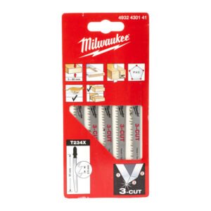 Milwaukee 4932430141 T234X Jigsaw Blades – Pack of 5 – Fast and Clean — buy online Australia