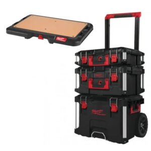 Milwaukee 4932464244 3 Piece PACKOUT Storage System Set & 4932472128 PACKOUT Customisable Work Surface — buy online Australia