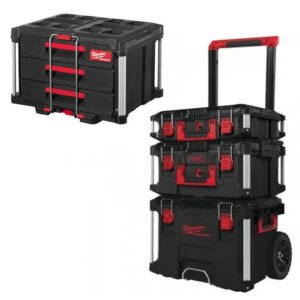 Milwaukee 4932464244 3 Piece PACKOUT Storage System Set & 4932472130 PACKOUT 3 Drawer Tool Box — buy online Australia
