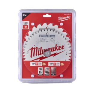 Milwaukee 4932479574 Circular Saw Blade Twin Pack 190MM X 2 – 24T + 48T — buy online Australia