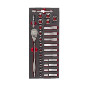 Milwaukee 4932479826 1/2″ Ratchet & Socket Set Foam Insert — buy online Australia
