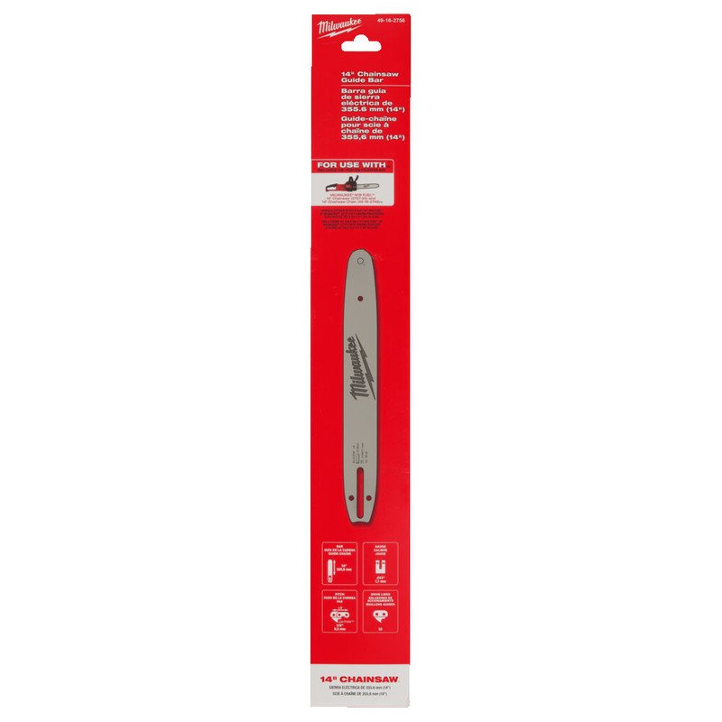 Milwaukee 4932480172 14″/35cm Guide Bar for M18FCHS35 — buy online Australia