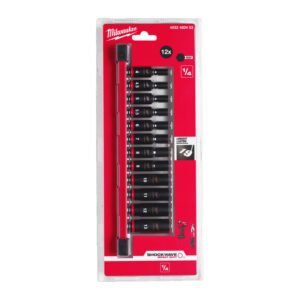 Milwaukee 4932480453 1/4″ 12pc Impact Socket Set — buy online Australia