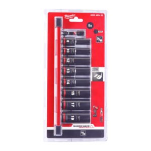 Milwaukee 4932480455 3/8″ 9pc Impact Socket Deep Set — buy online Australia