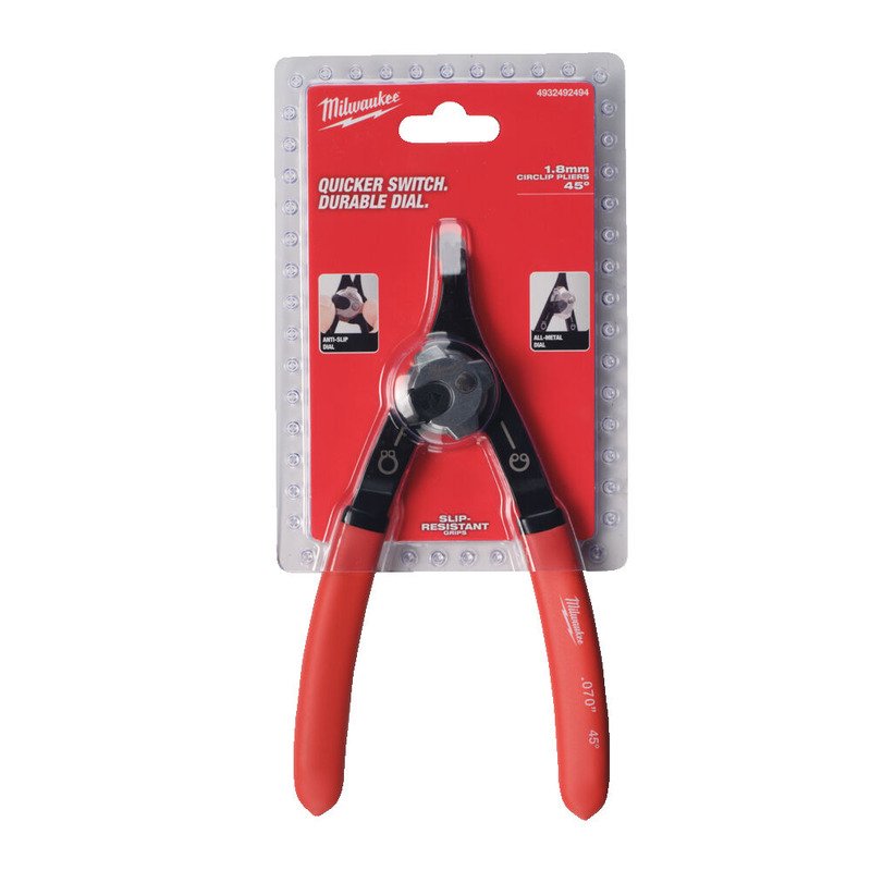 Milwaukee 4932492494 Large Circlip Plier – 45° — buy online Australia