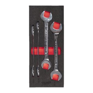 Milwaukee 4932493630 4pc Double Open End Spanner Foam Insert Set — buy online Australia