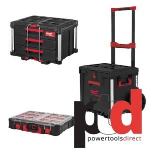 Milwaukee 4932498651 Packout Rolling Drawer, 4932472130 3 Drawer Tool Box & 4932464082 Organiser Case — buy online Australia